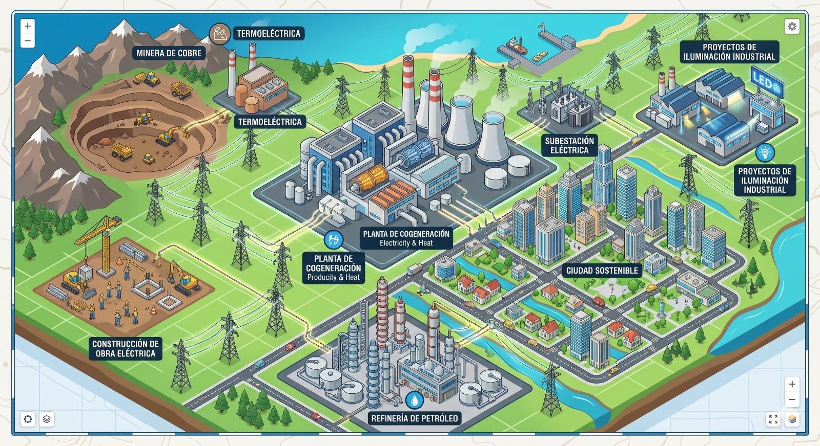Mapa de Obras Eléctricas Instalaciones Electricas Mapa Obras